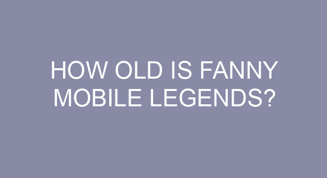 How Old Is Fanny Mobile Legends?