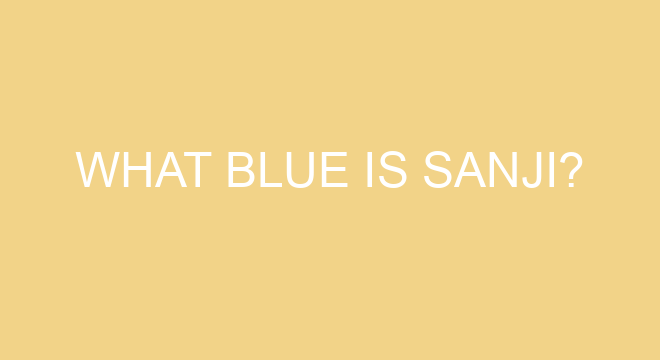 What Blue Is Sanji?