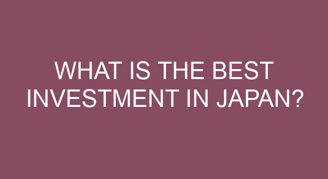 What Is The Best Investment In Japan?