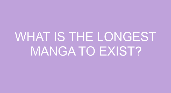 What Is The Longest Manga To Exist?