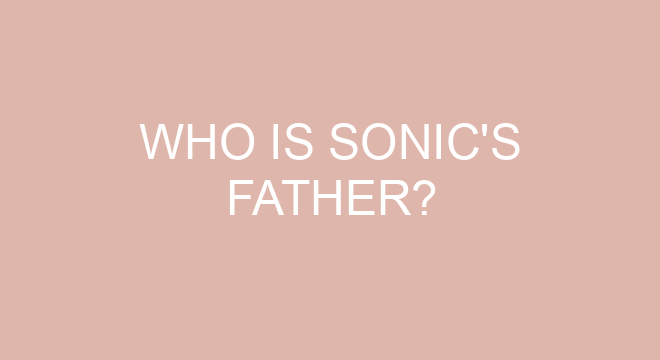 Who Is Sonic's Father?