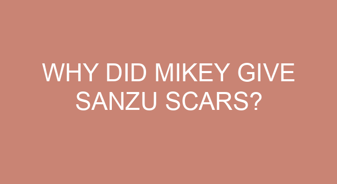 Why Did Mikey Give Sanzu Scars?