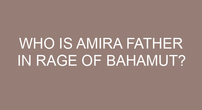 Who Is Amira Father In Rage Of Bahamut?